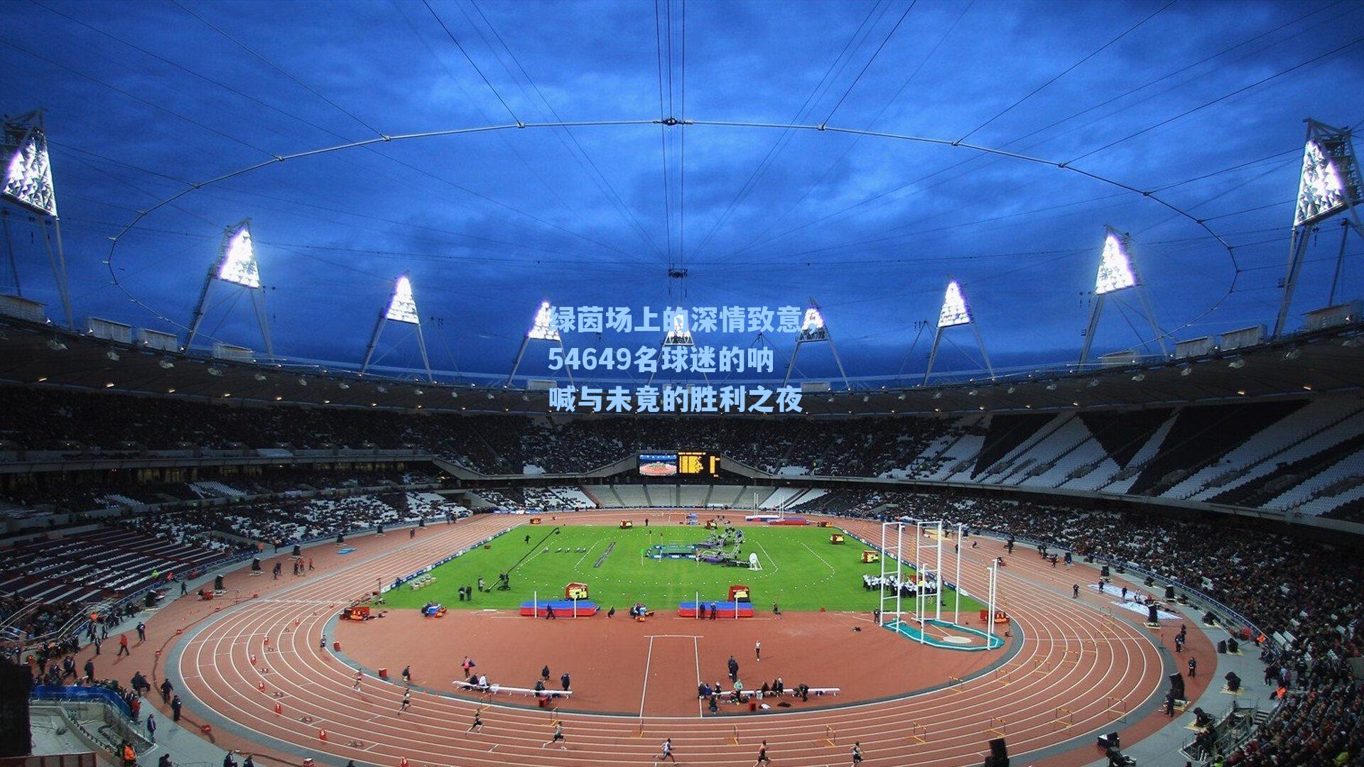  九游会官网-绿茵场上的深情致意，54649名球迷的呐喊与未竟的胜利之夜